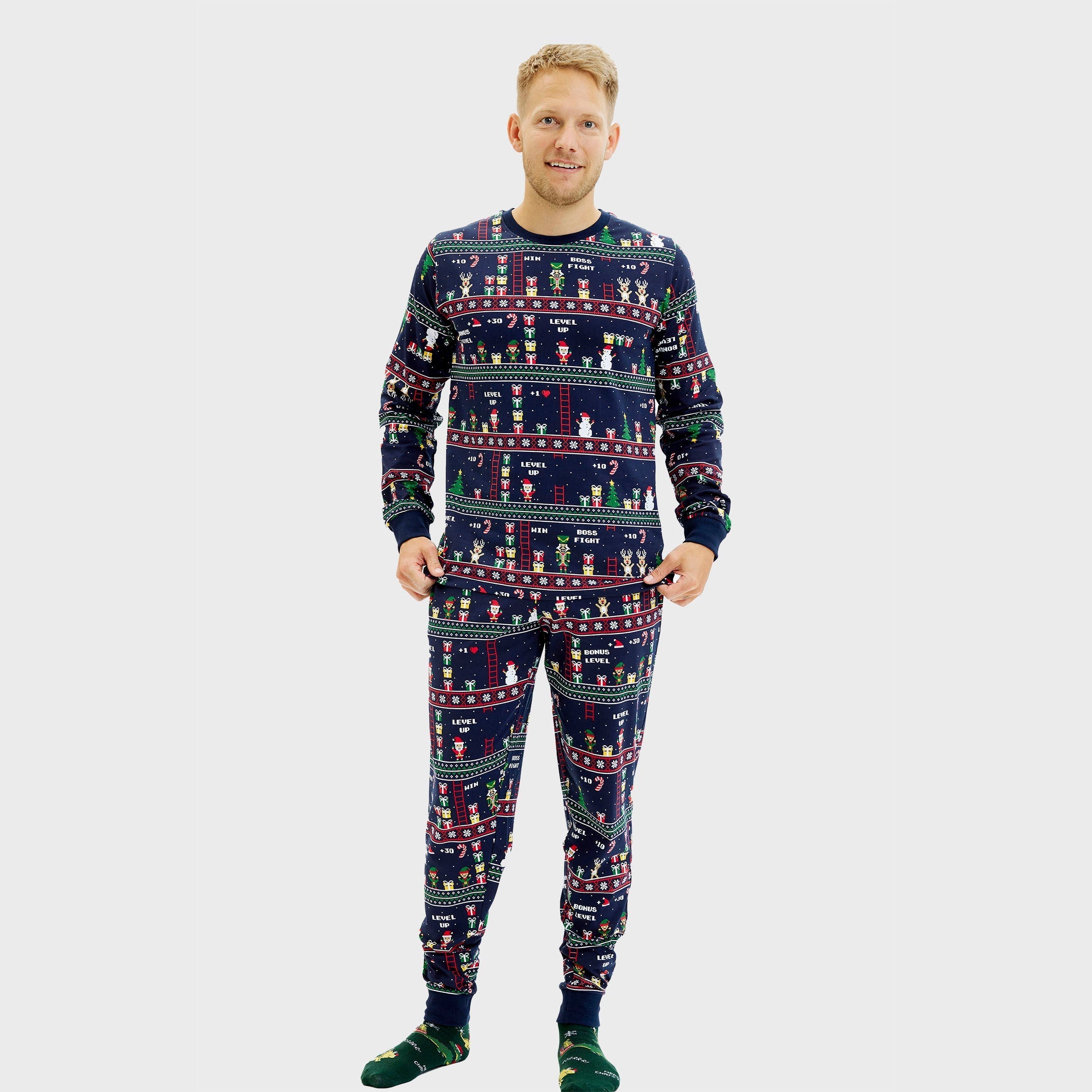 Vintage Gamer Christmas Pyjamas – Men